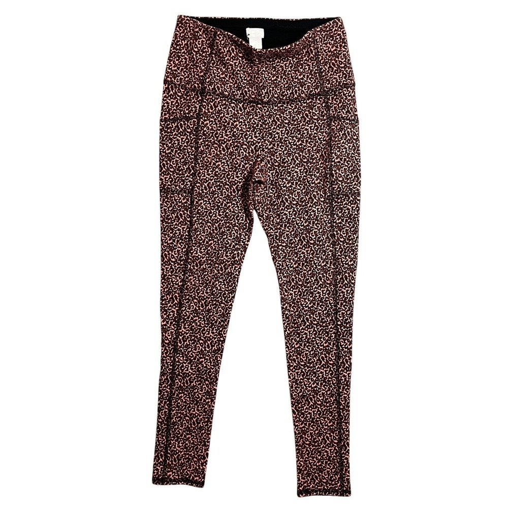 Chico's Zenergy Women's Size 0R (US 4/6) Leopard Print Activewear Leggings Pants - Picture 1 of 9